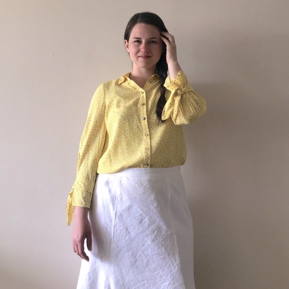 Maeve by Anthropologie Yellow Blouse
